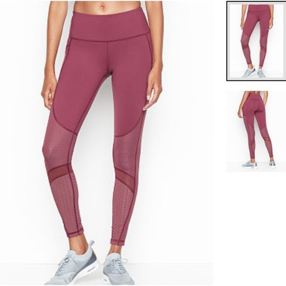 NEW VS Knockout Sport Mid Rise Pocket Tight Maroon Small Short